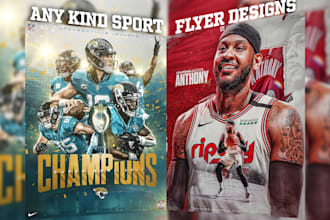 design an advertizing sports flyer, event and poster  grafix