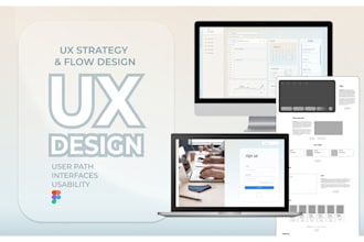 design end to end UX flows for your web or app project