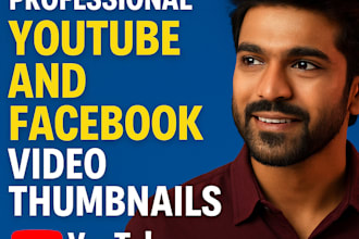 design professional youtube and facebook video thumbnails