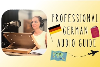 record a professional female german audio guide