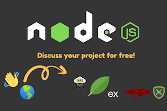 develop node js backend, rest API, cli tools, or web app