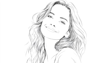 draw a custom flat vector portrait from your photo