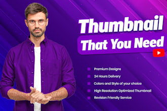 design the best youtube thumbnail in 2 hours