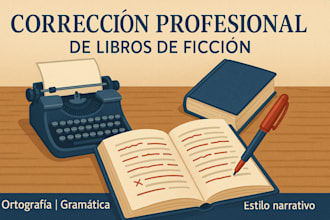 correción de libros de ficción