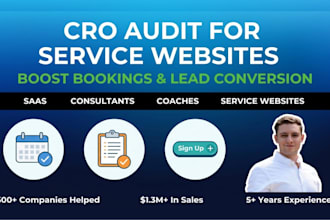 do a website cro audit for your saas, coaching or service business