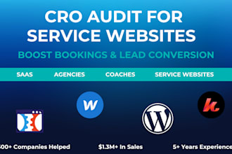 audit your business website and help increase conversions