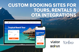 build tour viator bokun booking website deeign ota listing rental service vrbo