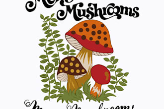 do modern professional super mushroom logo