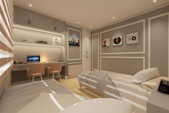 design a creative kids and teen bedroom interior