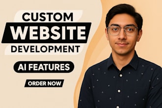 do full stack website development as front end, back end developer and ai models