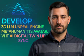 develop 3d llm unreal engine metahuman tts avatar, vht ai digital twin lip sync