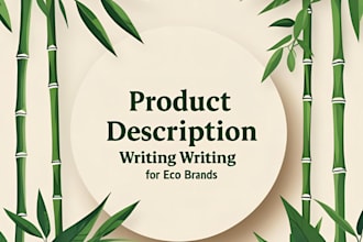 write sustainable product for bamboo water bottles