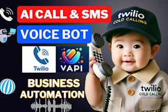 build autoresponder ai voice bot agent for cold calling with vapi and twilio SMS