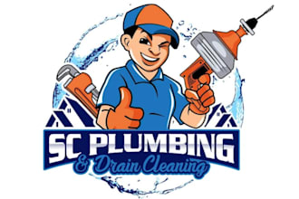 do original attractive plumber logo