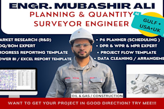 support you in planning, scheduling, quantity surveying, and cost estimation