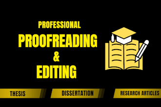 edit academic papers, dissertations, and theses with precision