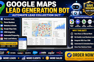 build a google maps scraper bot for business leads