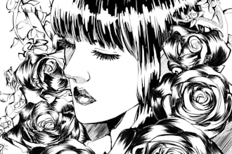 ilustraciones anime y manga