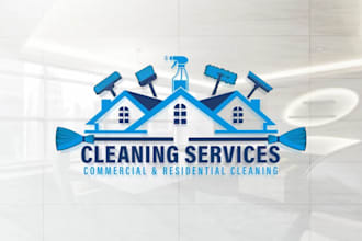 design a clean, modern logo for your cleaning business
