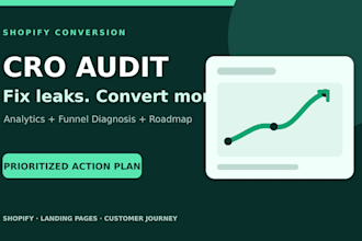 audit your shopify conversion funnel and deliver a cro action plan
