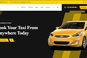 build wix taxi booking website chauffeur limousines towing trucking website