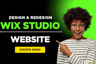 design a modern wix studio website using wix studio