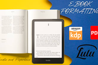 do expert kindle and paperback formatting for amazon KDP
