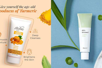 design your cosmetic labels, packaging, and box