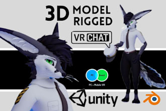 do a custom furry vrchat avatar nsfw model