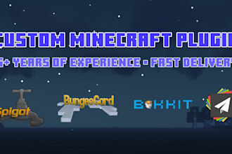 create a custom minecraft plugin for you