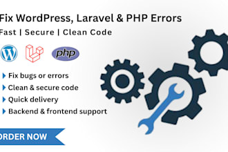 quick expert fix wordpress, laravel and PHP errors