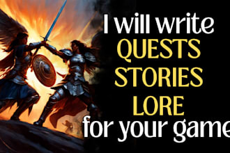 write compelling quests and lore for your indie game or ttrpg