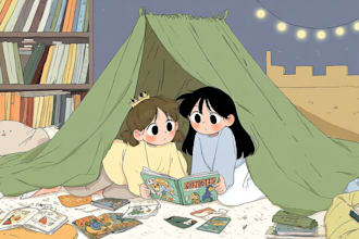 illustrate delightful children book pages with story rich detail