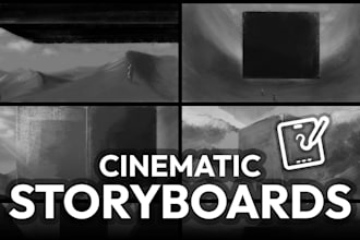draw storyboards illustration for your game or animation