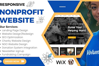 nonprofit website, charity website, ngo, 501c3, donation, non profit website