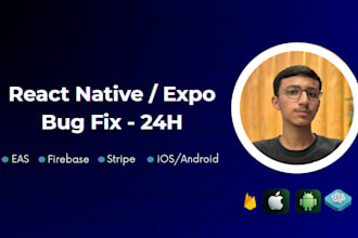 fix your react native expo bug in 24 hours ios,android