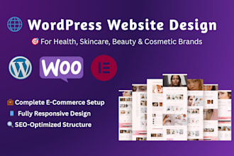 wordpress website for skincare and beauty brands