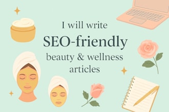 write skincare and beauty content in english or farsi