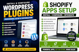 do shopify apps or plugins installation on shopify website