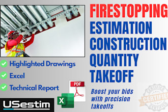firestopping estimation construction quantity takeoff