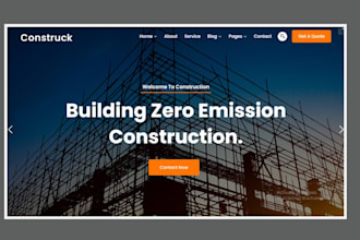build construction website roofing landing page  construction sales funnel