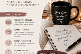 ii be your professional beta reader fast and honest feedback
