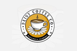 design sketch ready small town coffee shop lovers dream logo