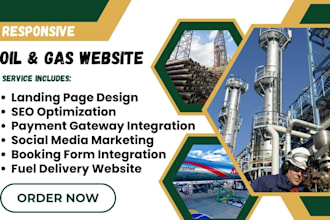design oil company and gas industry website fuel delivery website