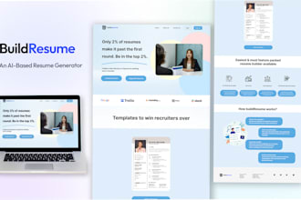 build saas ai resume writing website and app, ai resume, cover letter generator