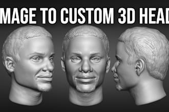 sculpt custom 3d face for your photo