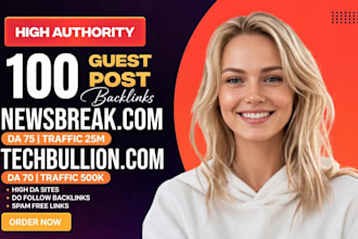 provide high da SEO guest post backlinks and publish articles