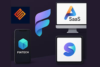 do exclusive minimalist colorful 3d saas gradient fintech app and website logo