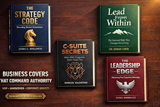 design business leadership nonfiction selfhelp memoir amazon kdp book cover
