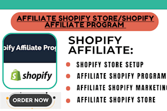 setup shopify affiliate program for shopify store affiliate shopify marketing